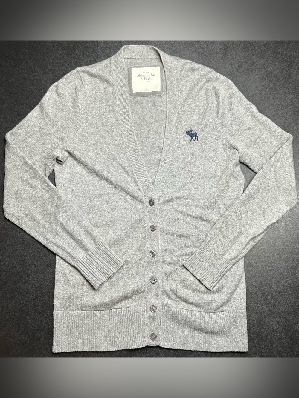 Abercrombie & Fitch Women’s Size L Y2K Academic Cashmere Blend Cardigan Sweater